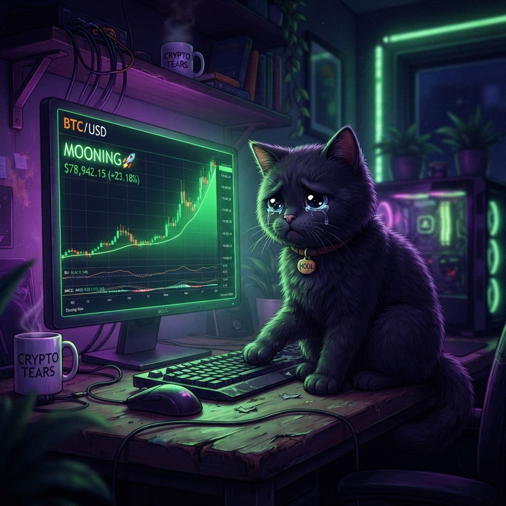 sad cat, strong chart